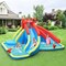 Costway Inflatable Water Slide Crab Dual Slide Bounce House Splash Pool Without Blower